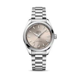 Hot Seamaster Aqua Terra Shades 34 mm Sandstone Til Henne
