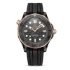 Outlet Seamaster Diver 300 m 43,5 mm svart og gull Dykkerklokker | Two Tone Klokker