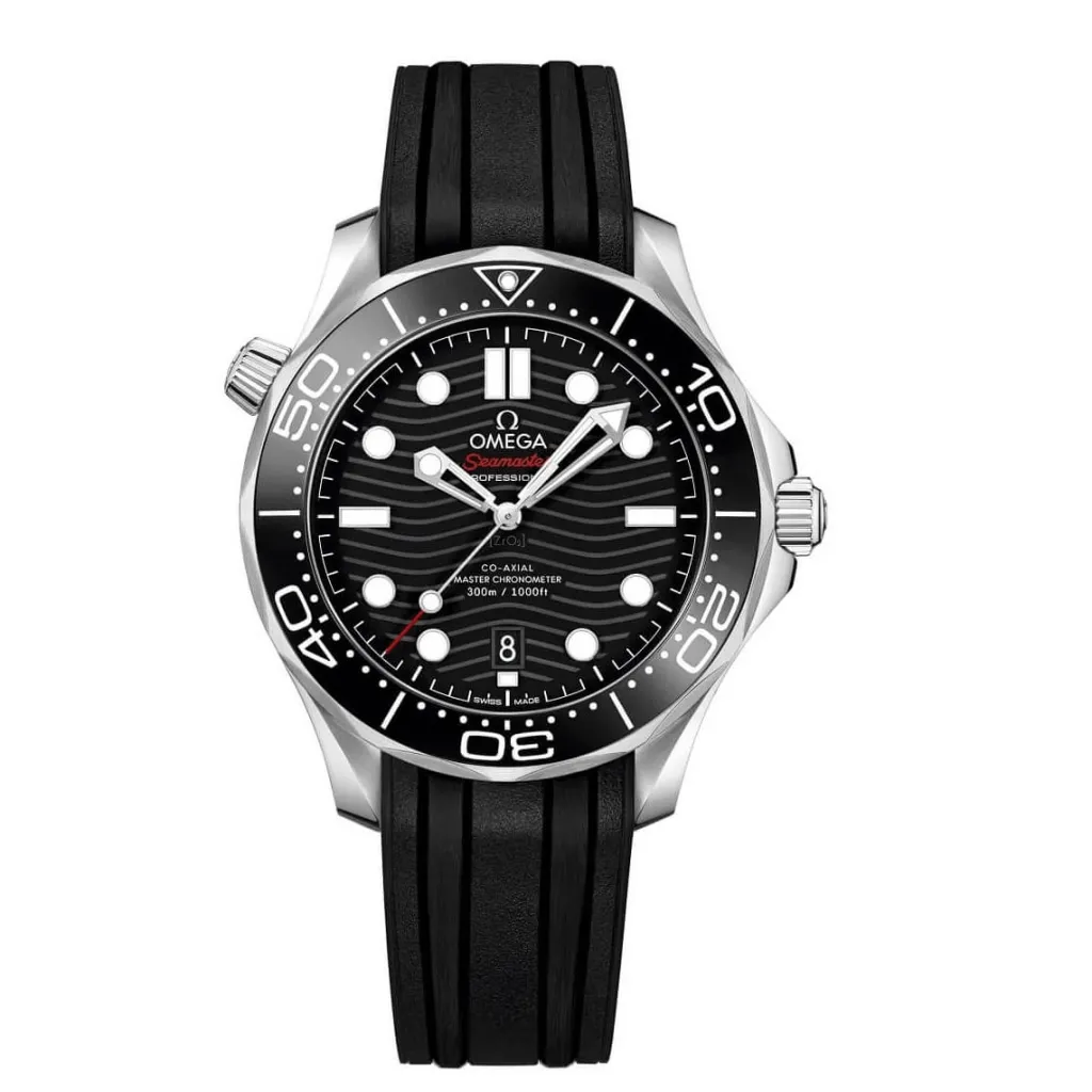 Discount Seamaster Diver 300m svart 42 mm Dykkerklokker | Til Han