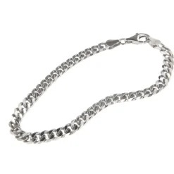 Clearance Panserarmbånd rhodinert sølv 21 cm langt Til Menn | Armbånd