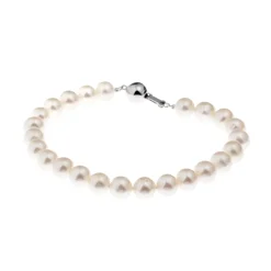 Online Perlearmbånd 7,5-8,0 mm med gullås Armbånd
