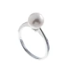 Clearance Perlering i hvitt gull Ringer