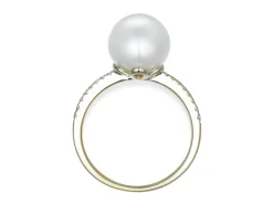 Online Perlering med diamanter på 0,10 ct Ringer