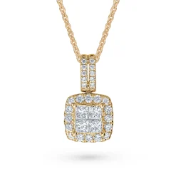 Hot Princess cut anheng 0,65 ct Halssmykker