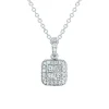 New Princess cut diamantanheng 0,40 ct Halssmykker