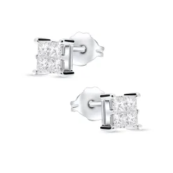 Best Princess cut diamantørepynt 0,56ct Ørepynt