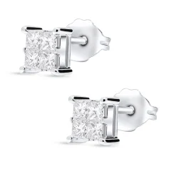 Best Princess cut diamantørepynt 0,56ct Ørepynt