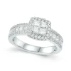 Sale Princess cut diamantring 1,10 ct Ringer