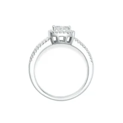 Sale Princess cut diamantring 1,10 ct Ringer