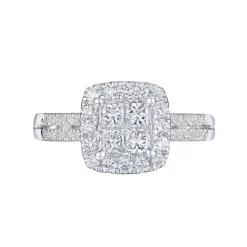Sale Princess cut diamantring 0,75 ct Ringer