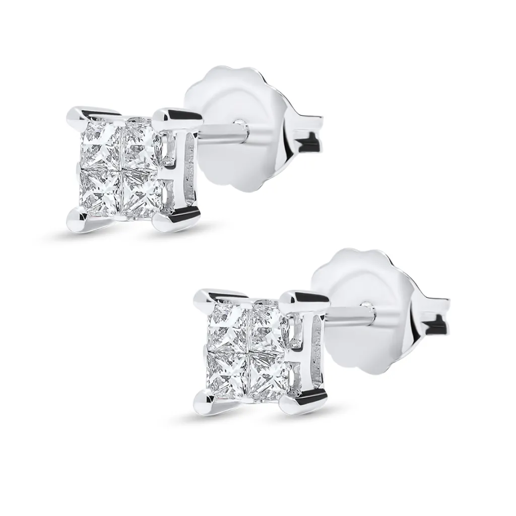 Hot Princess cut ørepynt 0,32 ct Ørepynt
