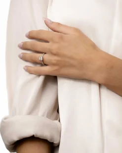 Clearance Princess cut ring med brillianter 1,20 ct Ringer