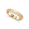Clearance Promise Design hamret ring i gult gull 0,18 ct Ringer