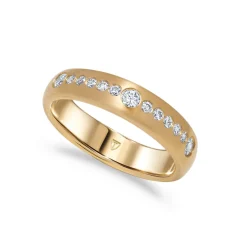 Outlet Promise Design ring gult gull 0,50 ct 5,0mm Ringer