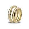 Sale Promise giftering 4 mm gult gull buet/komfort fasong Ringer