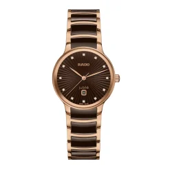 Outlet Centrix Diamonds brun skive 30,5 mm Two Tone Klokker | Til Henne