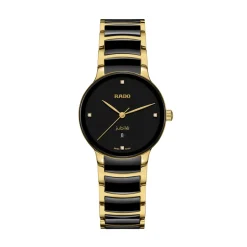 Online Centrix Diamonds sort skive 30,5 mm Two Tone Klokker | Til Henne