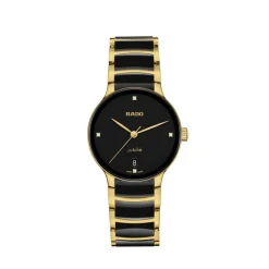 Discount Centrix Diamonds Sort skive 30,5mm Klokker Med Diamanter | Til Henne