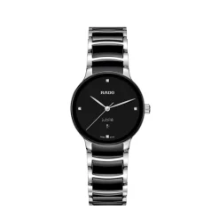 Best Centrix Diamonds Sort skive 30,5mm Klokker Med Diamanter | Til Henne