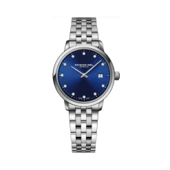 Outlet Toccata blå skive med diamanter 29 mm Klokker Med Diamanter | Til Henne