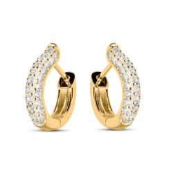Best Øreringer i forgylt sølv med cubic zirkonia Ørepynt