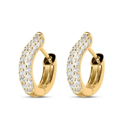 Best Øreringer i forgylt sølv med cubic zirkonia Ørepynt