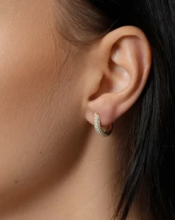 Best Øreringer i forgylt sølv med cubic zirkonia Ørepynt