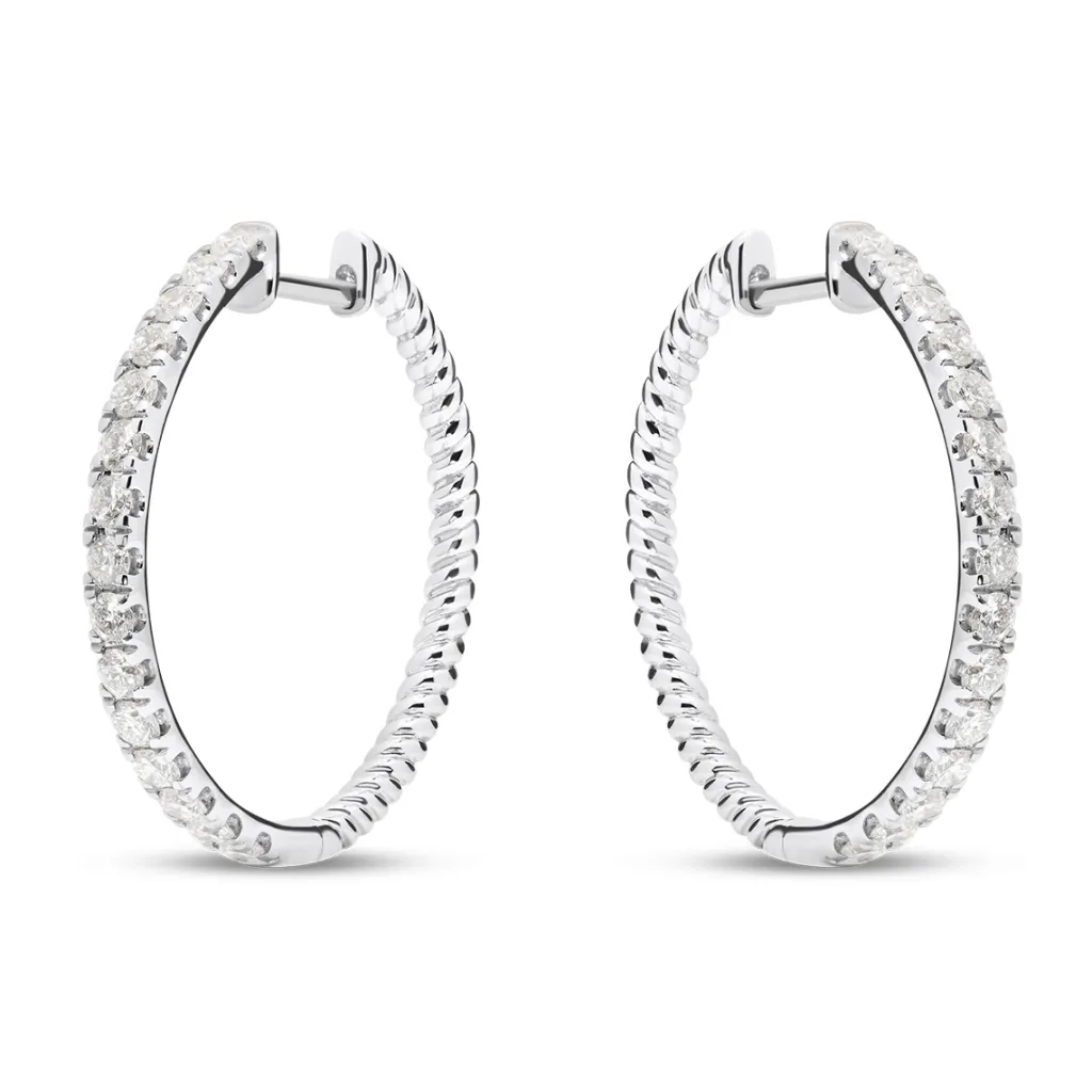 Discount Øreringer med diamanter 1,0 ct Ørepynt