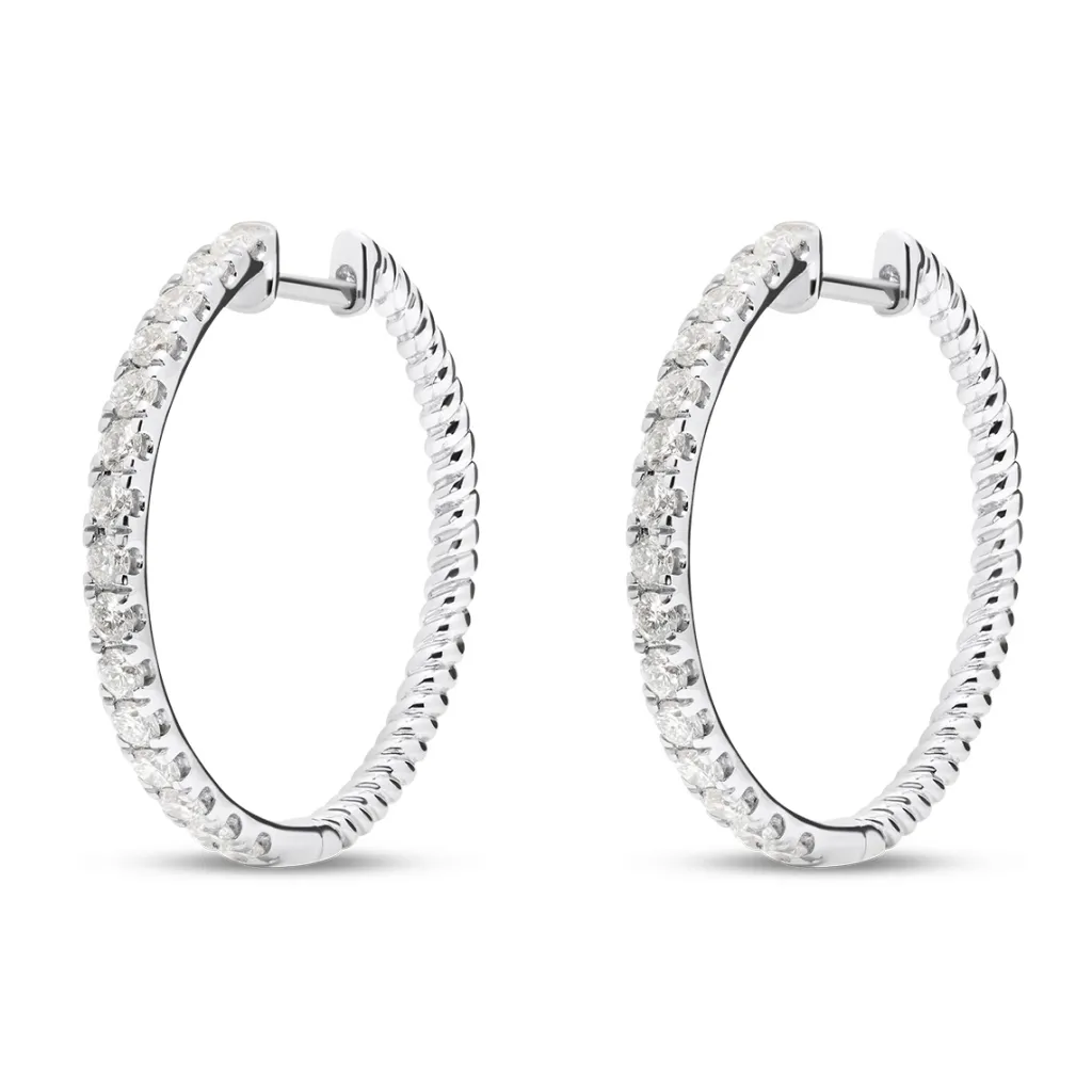 Discount Øreringer med diamanter 1,0 ct Ørepynt