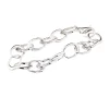 New Rhodinert sølvarmbånd lenker 19,5 cm Armbånd