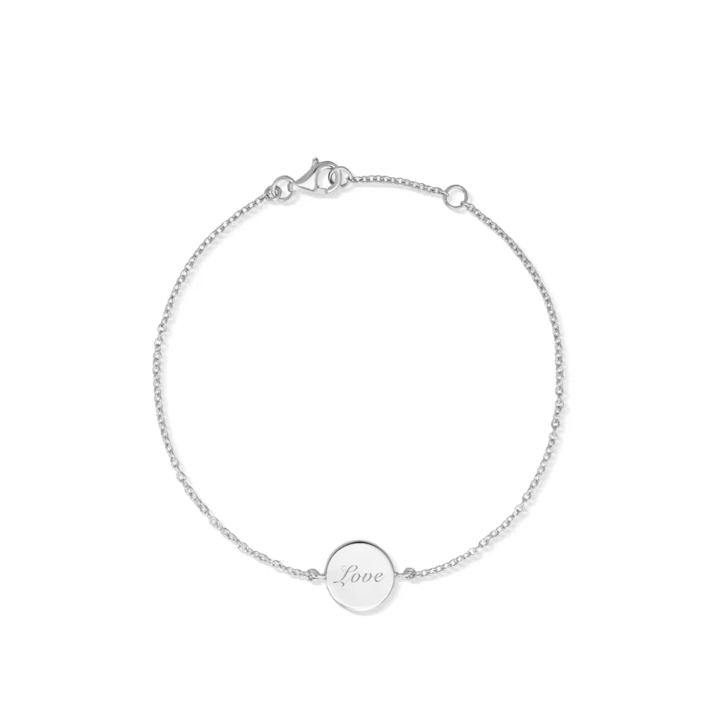 Best Rhodinert sølvarmbånd med mynt 17 cm Armbånd