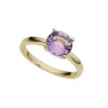 Best Ring i gult gull med lilla ametyst Ringer