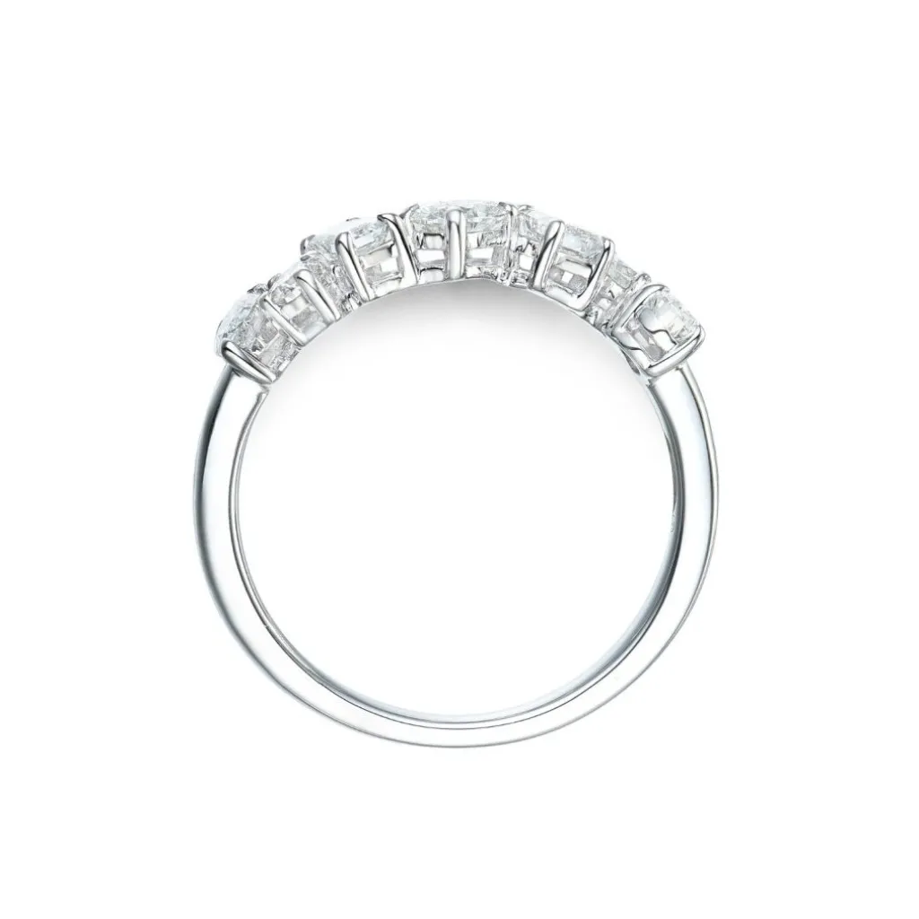 Sale Ring i hvitt gull med asymmetriske diamanter 0,97 ct Ringer