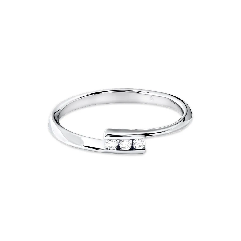 Best Ring i hvitt gull med diamanter 0,06 ct Ringer