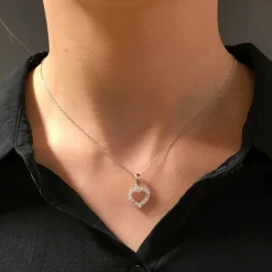 Clearance Romance diamantanheng 0,70ct Halssmykker
