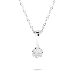 Best Rosett diamantsmykke 0,10 ct Halssmykker