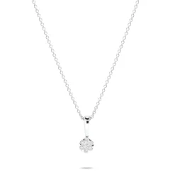 Best Rosett diamantsmykke 0,10 ct Halssmykker