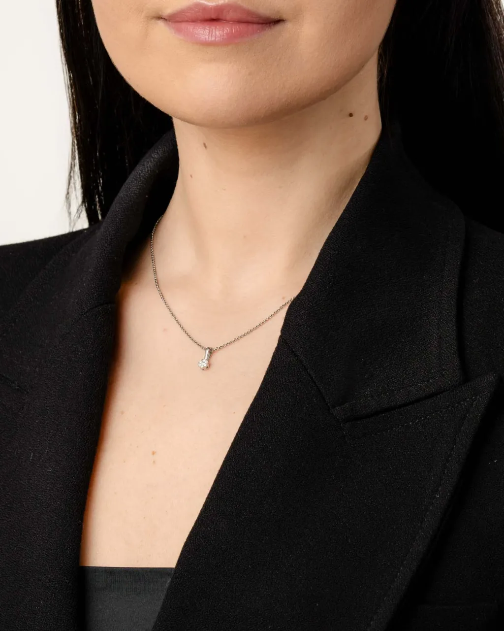 Best Rosett diamantsmykke 0,10 ct Halssmykker
