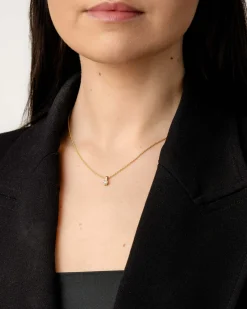 Outlet Rosettanheng med diamanter i gult gull 0,10 ct Halssmykker