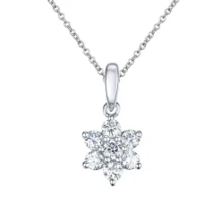 Best Rosettanheng med diamanter 0,32 ct Halssmykker