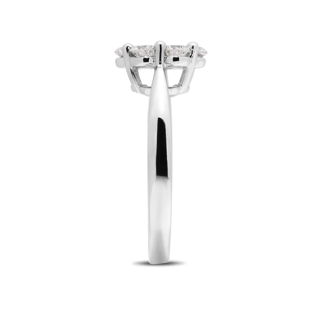 Fashion Rosettring med diamanter 0,98 ct Ringer