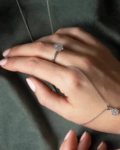 Fashion Rosettring med diamanter 0,98 ct Ringer