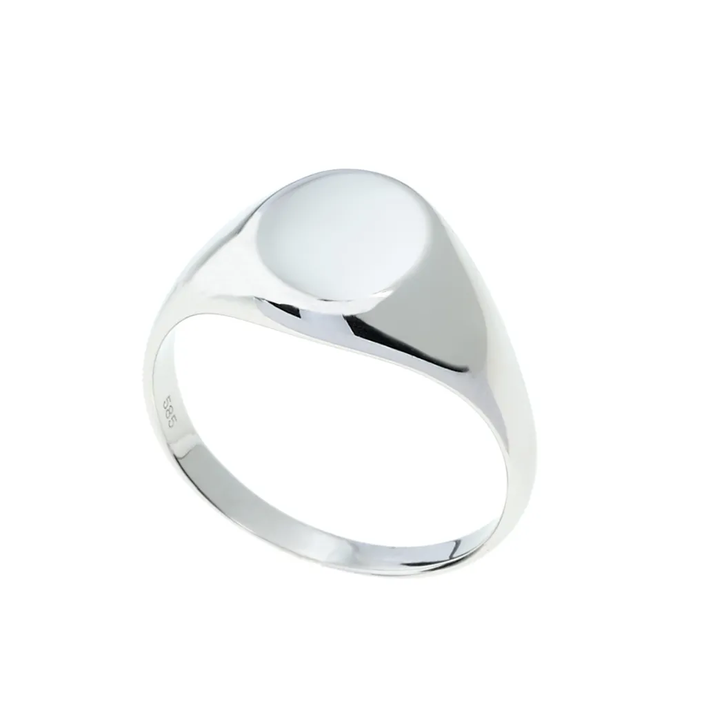 Outlet Signet ring hvitt gull Ringer