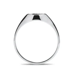 Best Signet ring i hvitt gull med diamanter Ringer