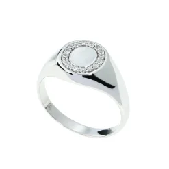 Best Signet ring i hvitt gull med diamanter Ringer