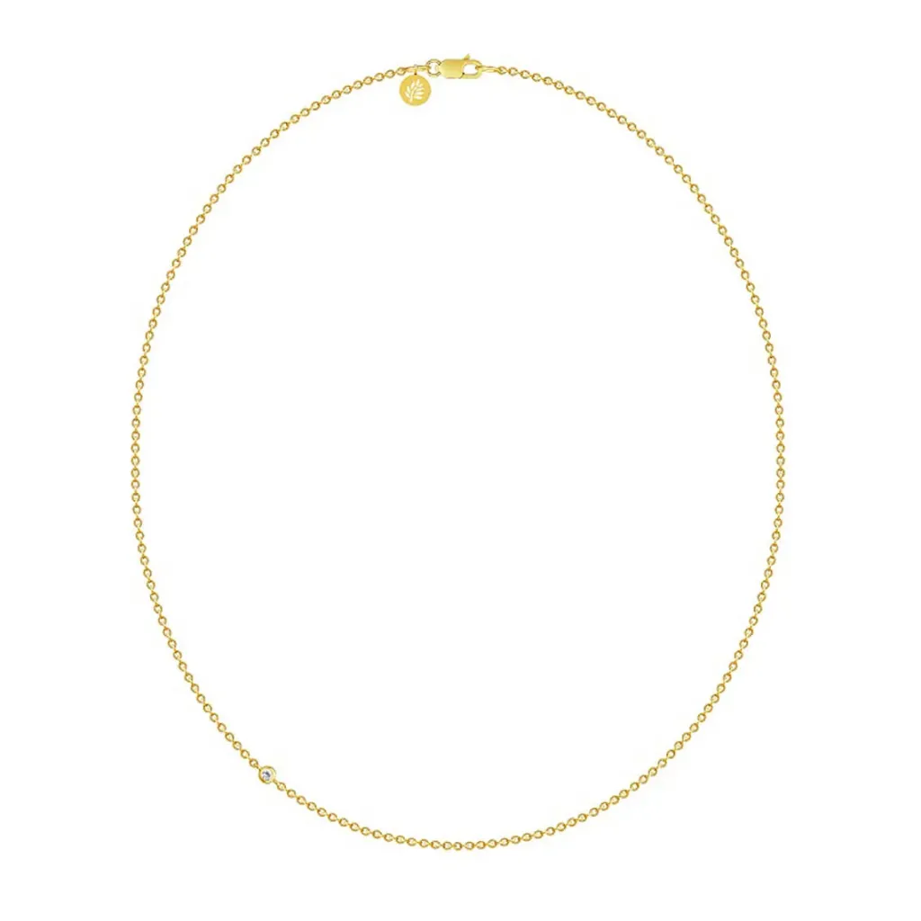 Discount Sølv forgylt halskjede Fina Necklace Halssmykker