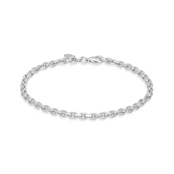 Discount Sølv rhodinert ankerarmbånd 3,0 mm Til Menn | Armbånd