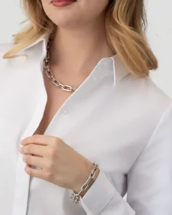 Clearance Sølvarmbånd lenker 17+3 cm Armbånd