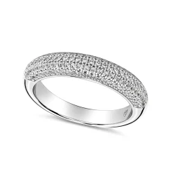 New Sølvring med cubic zirkonia Ringer
