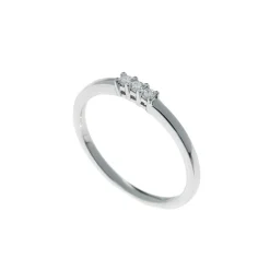 Outlet 3-stens diamantring 0,06ct Ringer